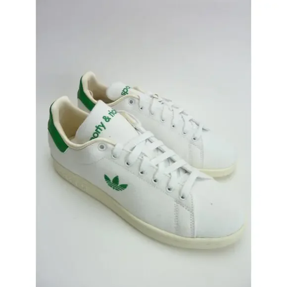 NWT Adidas x Sporty & Rich Stan Smith - White/Jolly Green Mens 7 Shoes Sneakers - Picture 2 of 5